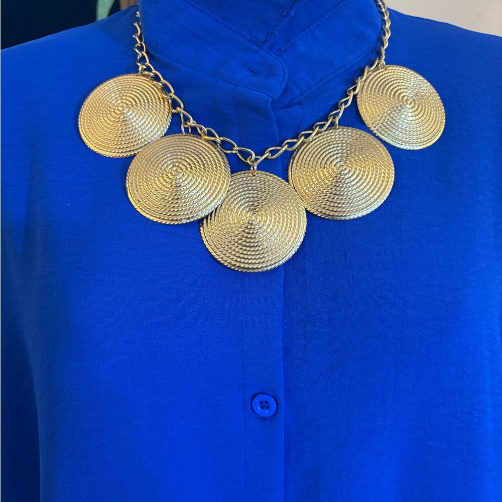 Vintage 18-22K Gold Statement Necklace